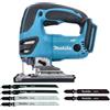 Makita DJV180ZX 18V LXT - Seghetto alternativo senza fili con manico superiore con 6 lame.