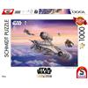 Schmidt Spiele 59954 Thomas Kinkade, Lucas Film, Mandalorian, The Escort, 1000 Piece Jigsaw Puzzle, Multicolore