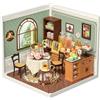 Rolife Kit di Case Miniatura Fai da Te Super Mondo Serie Case delle Bambole con Accessori Hobby delle Donne Regalo Compleanno per Adulti (Sweet Sips Tea)