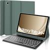 WINCHKING Tastiera per Samsung Galaxy Tab A9 Plus 11, Cover con Tastiera Galaxy Tab A9+, Italiano Bluetooth Retroilluminata Rimovibile Keyboard per Samsung a9 Plus Tablet 2023 11 Pollici, Verde Scuro
