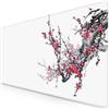 TITANWOLF - XXL Tappetino per Mouse da Gioco - Gaming Mousepad Extra Grande 900 x 400mm - Mousepad Pad con Base in Gomma Antiscivolo - Spessore 3mm - Nero - Modello Ink Sakura 2