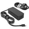 cnamszou 65 W USB C Alimentatore PD Caricatore Laptop Cavo di ricarica Type C Adattatore per Lenovo ThinkPad Huawei Matebook Pro Air HP Spectre Asus Acer Dell XPS Xiaomi Air Type C 65 Watt PC Ricarica Rapida