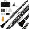 EASTROCK si b Clarinetto, Professionale - 17 Chiavi in nichel placcato, Nero