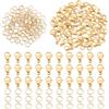 PH PandaHall 120pz 6mm Anelli di Salto Aperti Acciaio Inox Anelli Aperti Oro con 60pz Chiusura ad Artiglio di Aragosta per Creazione di Gioielli Collana Pendenti Orecchini Bracciale