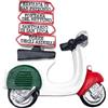 Leddy Living Magnete 3D per Frigorifero Vintage Bandiera Italia, Calamita Frigo, Decorazione Scooter Auto Bologna per Lavagna Magnetica, Casa e Cucina, Ufficio