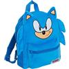Sonic The Hedgehog Zaino 3D in peluche ufficiale Bambini Ragazzi Ragazze Sega Scuola Libro Pranzo Sport Viaggio Borsa Zaino