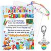 HOWAF Back to School Accessories, Schulkind Braided Bracelets Schulanfang Card Angel Keyring Keychain Welcome Ready to Learn Classroom Party Supplies for School Classroom Decorations