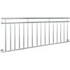 ECD Germany Ringhiera Balcone Francese - 90 x 225 cm - in Acciaio Inox - Supporto a Sbarre Protezione Finestre Inferriata a Griglia Balaustra Scale Parapetto Terrazza Recinzione per Interno o Esterno