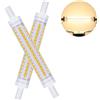 I-SHUNFA R7S LED 118mm Lampadine,10W Lampadine Led sostituisce 100W lampadina alogena,AC230V,Bianco naturale 4000K,1100LM,non dimmerabile angolo del fascio di 360 °,per corridoio/lampada da terra,2 pack