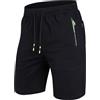 ZOXOZ Pantaloncini Sportivi Uomo Pantaloni Corti Cotone Estivi Elasticizzati Running Shorts con Tasche Blu M