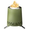Onlyfire Braciere Senza Fumo da Tavolo, Focolare Portatile con Staffa per Vaso e Borsa da Trasporto, Bruciatura a Legna e a Pellet, per Campeggio all'aperto Tailgating Patio, Acciaio Inox, Verde