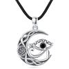 YEESIA Egiziano occhio di Horus collana in argento Sterling antico Wedjat occhio del Ra Horus simbolo di protezione amuleto protettivo gioielli copti regali per donne uomini, Argento sterling