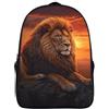 WENNUAN Leone Zaino Bambina Ragazzi Zaino Animali selvaggi Zaino Scuola Elementare Ragazzi Zaino Elementari Bimba Zaino Asilo Bambino Zaini Scuola Bambini Zainetto 16inch