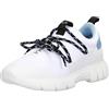 ARMANI EXCHANGE Harlem Sneakers, Scarpe da ginnastica Donna, Optic White Sky, 40 EU