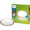 Philips Pebblo UltraEfficient, Plafoniera da soffitto, 10W, 1950lm, Luce Bianca Naturale 4000K, 3 scene di luce SceneSwitch, Grado di protezione IP20, Bianca