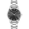 Carlheim Orologio Analogico al Quarzo Giapponese da Uomo con Cinturino in Argento-Plated-Acciaio 4007