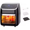 Wintem Friggitrice ad Aria 12L Multifunzione - Cottura Senza Olio, Schermo Digitale, Tecnologia di Circolazione Aria Calda - Forno ad Aria con 3 Accessori.