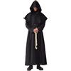 BLESSUME Costume da Monaco Frate Medievale Abito Talare Costume (Nero, S)