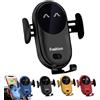 OTEB Supporto For Telefono Carroll Fashion, Supporto For Telefono Caricabatterie Wireless For Auto Intelligente Carollfashion, Caricatore For Supporto For Cellulare Carollfashion (Color : Black)
