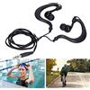 Gedourain Cuffie da Nuoto Subacquee, Cuffie Stereo con Gancio per L'orecchio da 3,5 Mm, Auricolari Sportivi Cablati Impermeabili per il Nuoto, la Corsa, il Surf (nero)
