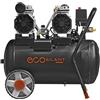 Vinco 60706 - Compressore Oil-Free Silenziato - 50 L Doppio Motore