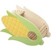 Dehner Casetta per roditori Corncob, Accessorio per roditori per criceti/roditori/Topi, ca. 21,5 x 14 x 9 cm, in Legno di Pino/Compensato Certificato FSC®, Verde/Giallo/Naturale