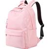 HAXNOHEY Zaini Scuola Media Zaino Scuola Media Zaini Scuola Superiore Ragazza Zaino Scolastico Medie School Backpack Università Zaino Liceo Zaini Scolastici Superiori Zainetti Per La Scuola Secondaria Rosa