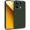 MyGadget Cover per Xiaomi Redmi Note 13 5G - Custodia in Silicone Morbido a Doppio Strato - Case con Protezione Fotocamera & Fodera Interna Antigraffio - Verde Oliva