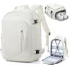 suradar Borse da Cabina 45x36X20 per Easyjet 30L Bagaglio a Mano Zaino da Viaggio Aereo Il Sedile Zaino Porta PC 15.6 pollici Zaino Uomo Donna per Scuola Trekking Lavoro con Porta Scarpe Beige