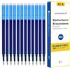 LVZONGXIN [Confezione da 12] - Ricariche migliorate, compatibili con Pilot Frixion [Blu], roller cancellabile, lunghezza di scrittura 400 m, punta 0,7 mm