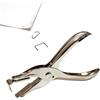 Leddy Living - Pinza Levapunti Ergonomica in Acciaio Inox | Impugnatura Antiscivolo | Rimuove Punti Metallici e Graffette Facilmente | Per Ufficio, Casa e Scuola | Elegante Design Cromato