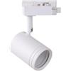 Bill Goff Inc. Faretto faro proiettore led per binario monofase con attacco GU10 orientabile, Colore Bianco, faretto led per binario monofase, Testa Orientabile, Lampadina non Inclusa