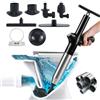 Wenbones Stura WC ad Aria Compressa, Pompa Carichi a Pressione Stantuffo, Stantuffo Pulitore per Tubi ad Aria Compressa ad Alta Pressione con Barometro per WC, lavandino, Vasca da Bagno (Nero)