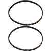 YINETTECH 2 cinghie di trasmissione per levigatrice a nastro, anello chiuso in gomma, larghezza 6 mm, circonferenza 330 mm, 110 denti, compatibile con Makita 9404 9903 9920, OEM 225084-9