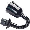 ORION LIGHTSTYLE Lampadario a sospensione con cavo a spirale, attacco E27 con anello a vite, carico max. 5 kg, pendolo a traino, plastica, nero