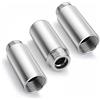 UESDU 3 Pezzi Prolunga Rubinetto Bagno, Prolunghe per Rubinetto 1/2 Pollici x 80 mm Prolunga per Doccia in Acciaio Inox (IG Ø 19,5 mm x AG Ø 20,3 mm) Doccia Prolunga Tubo