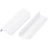Ndjiloik 10 Pezzi Maniglie per Mobili Moderni120MM,Maniglie Armadio Nascoste per Armadietti Lega di Alluminio Maniglie, Cucina, Cassetti, Armadi,Scarpiere