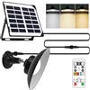 Vegena Lampade solari per interni ed esterni, lampada solare con telecomando, 3 temperature di colore, IP65, impermeabili, lampade solari per esterni, a sospensione solare per terrazze, giardino