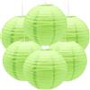 Ruidee 6 Pezzi Lanterne di Carta 30cm Lanterna di Carta Rotonde da Appendere in Carta Lanterne Lanterna di Carta per Decorare Luci e Decorazioni per Matrimoni Compleanni Diametro (ZDL/Green)