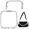 KSJEHW 2 Pezzi Chiusura Borsa Uncinetton 16 cm, Chiusura Clutch, Chiusure Per Borse Uncinetto, Manici Per Borse Uncinetto, Chiusura A Molla Per Borse, Per Clutch Per Borse Uncinetto