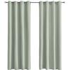 Tenger Home Tende per Interni,Tende Camera da Letto,Tenda oscurante per camera da letto con occhielli, 1 pezzo (120 x 150 cm, Salvia Verde