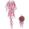 KYSUN Fiori Artificiali Sul Muro, Fiori Pendenti, Piante Artificiale da Appendere, Pianta Finta Cadente da Interno Esterno, Plastica, per Ufficio, Soggiorno, Balcone, 80 cm