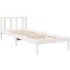 vidaXL Letto Extra Lungo Senza Materasso Bianco 90x210 cm in Pino, Letto, giroletto, mobili Camera da Letto, Telaio Letto, Letto Singolo
