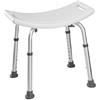 LANTUS Sgabello Doccia Anziani, Sedia Doccia Anziani, Sgabello Bagno, Sgabello Sedile Sedia per Doccia Bagno, Antiscivolo, Altezza Regolabile