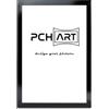PCH[art] Cornice portafoto New Alaya, colore: nero lucido, dimensioni: 90 x 120 cm, senza tempo e semplice, per poster, foto e ritratti