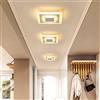 SXYSXYSXY 15W LED Plafoniere Moderno Facile Lampada da soffitto Luce Calda 3000K corridoio Illuminazione Ambientale Camera da Letto Bagno Iscrizione Balcone lampadario Ø20cm,C