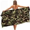 FANSU Telo Spiaggia Grande in Microfibra, Stampa Animalier Astratta Antisabbia Asciugatura Rapid Leggero Asciugamano da Bagno Telo per Yoga, Piscina e Vacanze (Mimetico Verde Militare,150 * 180cm)