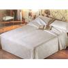 SpazioTessile Coperta Copriletto Sopra Coperta Tessuto Broccato 100% Cotone Bianco 6 Misure Elisa (Bianco, Singolo 180x250)