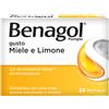 Benagol Pastiglie Miele e Limone Antisettico Cavo Orale per Mal di Gola 24 Pastiglie