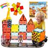 iKidiki Giochi Bambino Bambina 2 3 4 5 6 Anni, Costruzioni Magnetiche per Bambini Regalo Bimbo Bamba 2-8 Anni Magnetic Tiles Magneti Bambini Gioco Magnetico bambini Giocattoli Bambino 2-8 Anni